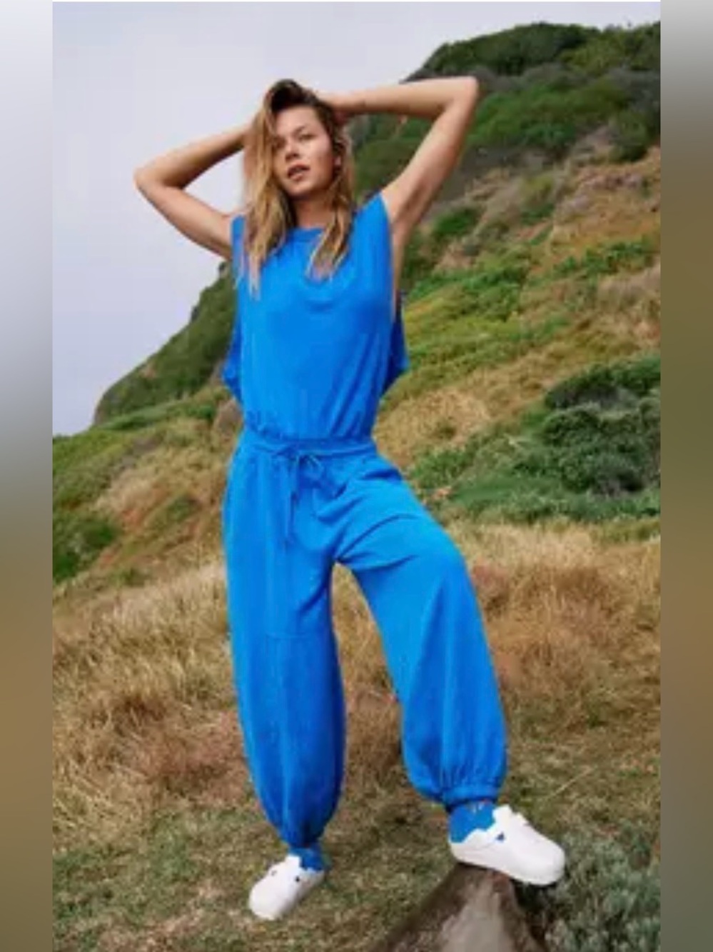 Free People | Throw And Go Onesie — Electric Cobalt